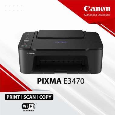 Printer Inkjet CANON PIXMA E3470 - Print Scan Copy Wifi - Printer Cartridge Multifungsi - Printer Ru
