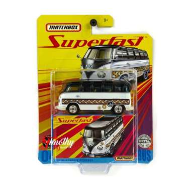 Matchbox Superfast Volkswagen Microbus Vw Bus Ban Karet Base Besi