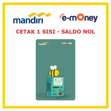 Kartu MANDIRI E-MONEY Bmo & Bee Adventure Time 68 Kartun Movie etoll Custom Emoney [ SALDO NOL / 1 S