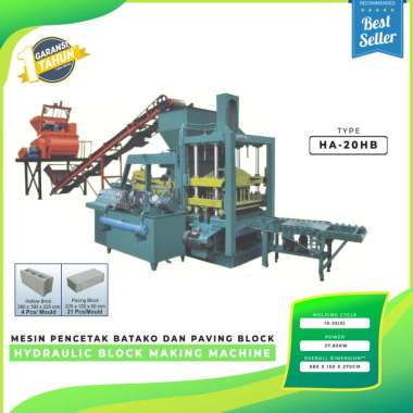 Mesin Pencetak Batako - Double Cylinder Hydraulic Block Making Machine - HA-20HB - Importir Sparepar