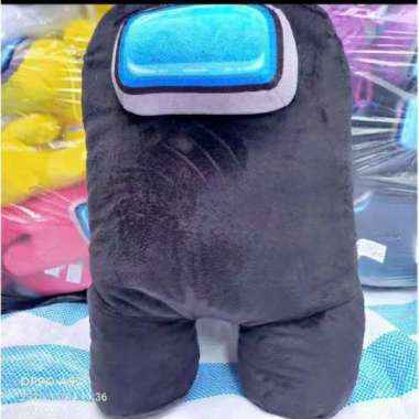 Boneka Among usBoneka robotImpostor doll cute 40cm hitam
