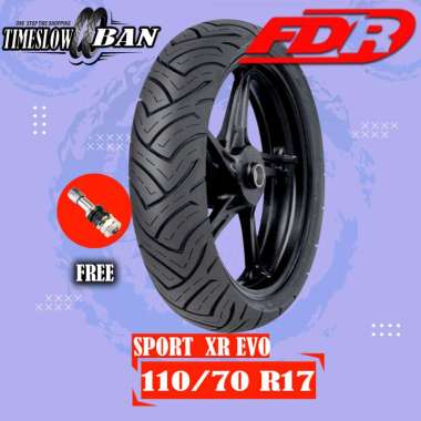 Ban Motor MOGE (Motor Batangan) // FDR SPORT XR EVO 110/70 Ring 17 Tubeless