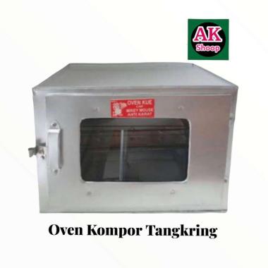 Oven kompor tangkring 3 susun AK Shoop abu galvallum
