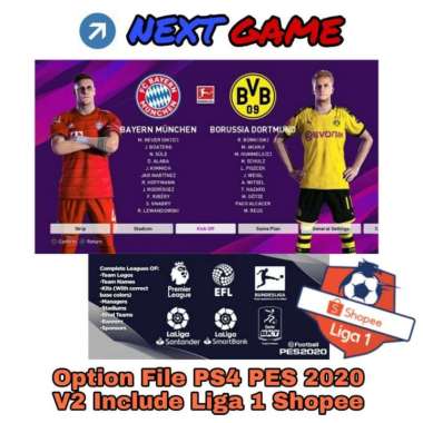 Option File Patch PS4 eFootball PES 2020 - Winning Eleven 20