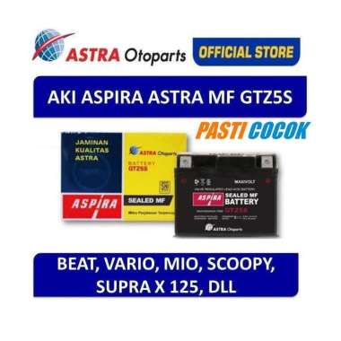 Aki Aspira 11-GTZ-5SMF Motor Beat, Vario, Mio , Scoopy, dll