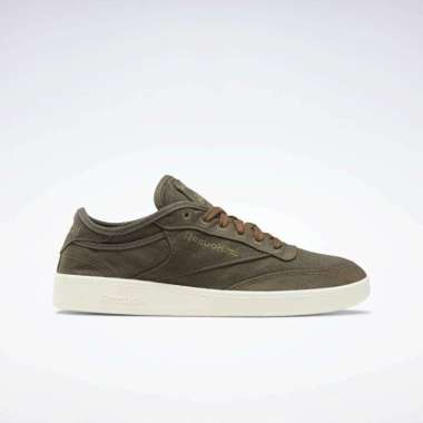 reebok khaki club c c&c trainers