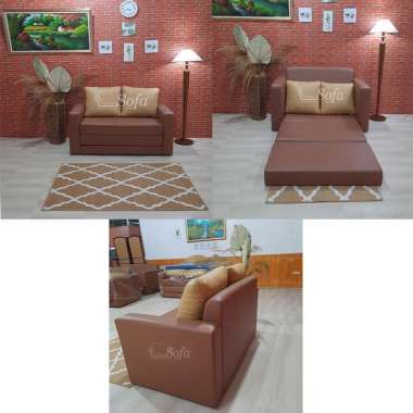 Sofa Bed Gelar Lantai Tanpa Reklening - Tangan Minimalis Warna