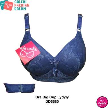 Lydyly DD6680 Bra with Busa Tanpa Kawat [Ukuran Besar] Multiwarna 38