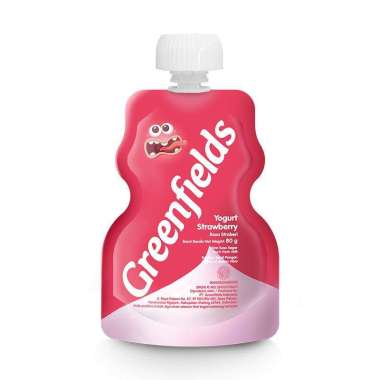 Promo Harga Greenfields Yogurt Squeeze Strawberry 80 gr - Blibli