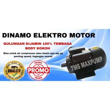 YL801-4 Dinamo 4pole Motor Induksi Dinamo 1phase 3/4hp Penggerak Electro motor Garansi 6bulan