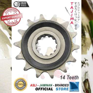 Gigi Tarik 520 - 14T KAWASAKI Ninja RR + Seal - Oring Gir Depan - Front Sprocket Gear TAJIMA