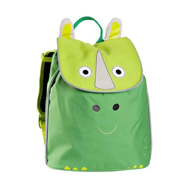 Lassig 4Kids Duffle Wildlife Rhino Mini Backpack - Hijau