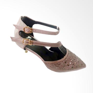 Alkana Volvo High Heels Sepatu Wanita - Pink