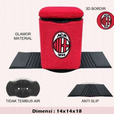 Tempat Sampah Mobil Karakter / Tong Sampah Motif Bola BANYAK MODEL AC MILAN
