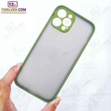 Case iPhone 12 Pro - Casing Hardcase MyChoice Hijau Army