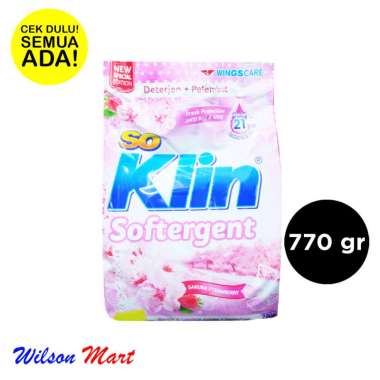 SO KLIN SOFTERGENT SAKURA STRAWBERRY 770 GRAM