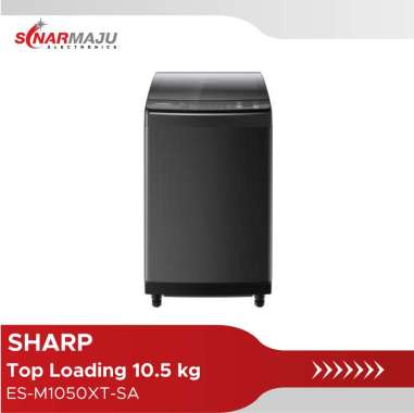 Sharp Mesin Cuci 1 Tabung 10.5 Kg Top Loading ES-M1050XT-SA