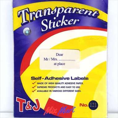 Label Undangan Tom & Jerry 121 / T&J Transparan