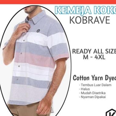 Baju Muslim Anak Laki Laki Kemeja Koko Pria Lengan Pendek Premium Kemko Atasan Cowok Jumbo XL