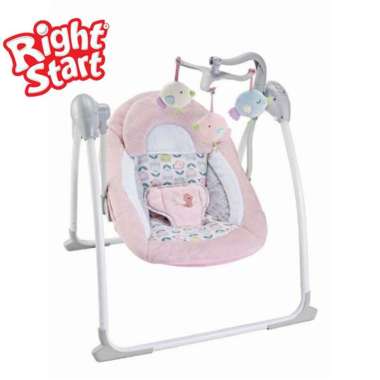 Harga Ayunan Bayi Otomatis Baby Swing Right Start Deluxe Portable Swing Terbaru Juli 2021 Biggo Indonesia
