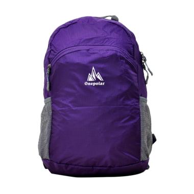 One Polar 1682 Foldable Hiking Backpack Tas Ransel - Ungu Purple