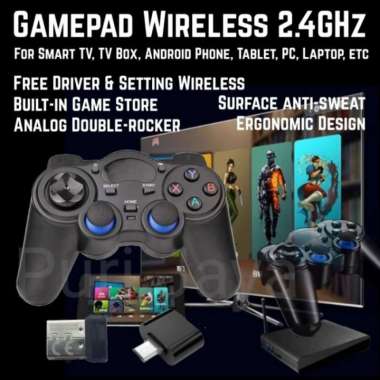 Gamepad Wireless 2.4GHz USB Joystick Smart TV Tablet HP PC Laptop PS