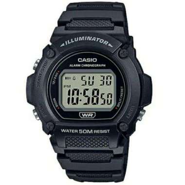 CASIO W-219H MAN ORIGINAL CASIO W-219H-1AVDF FULL BLACK