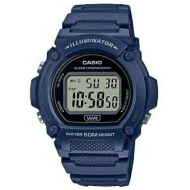 CASIO W-219H MAN ORIGINAL CASIO W-219H-2AVDF NAVY BLUE