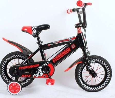 Bmx 12 Evergreen Logan Jari-jari gede buat anak 3tahun ke atas