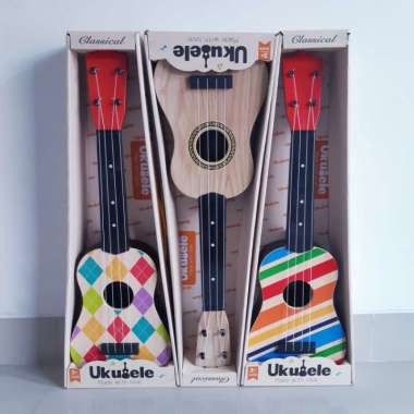 Mainan Ukulele Premium Anak - Gitar Lele Alat Musik Kentrung