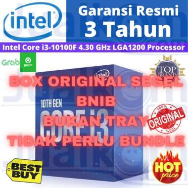 Intel Core i3-10100F i3 10100F 3.6Ghz Up To 4.3Ghz Socket LGA 1200 BOX Blue