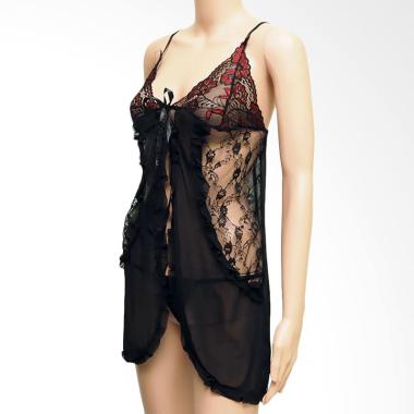 Kimochi Me Lingerie BLIN579 Open Be ... an Dress Lingerie - Hitam