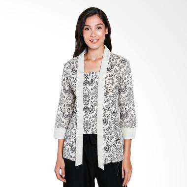 Batik Adikusuma 372138067 Gurda Blouse Batik Wanita - Hitam