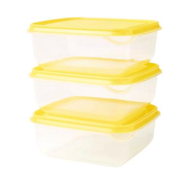 Ikea Pruta Food Container Set Kotak Makanan - Yellow