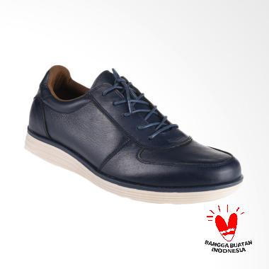 BLANKENHEIM NW Sneakers Kulit Sepatu Pria - Navy Blue [Original]