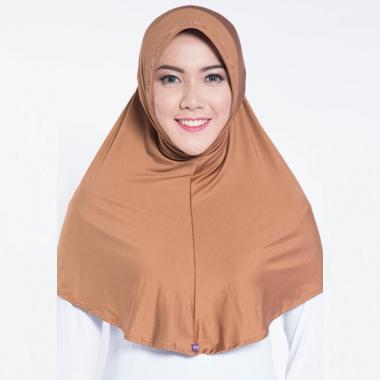 Elzatta Zaria M Rumana Jilbab Instant - Brown