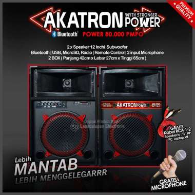 SPEAKER AKTIF 12 INCH INCHI BLUETOOTH BASS MANTAB SUBWOOFER 1285 POWER LEBIH ENAK DARI POLYTRON PMA 