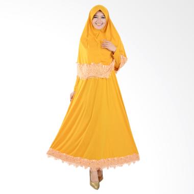 Jfashion Variasi Renda Maxi Hasna P ... is Muslim Wanita - Kuning