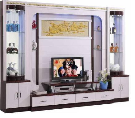 Fantastic Halsey Wall Unit Lemari TV dan Pajangan - White