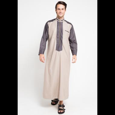 Allev Izzat Thobe Baju Muslim Pria - Mocca Abu