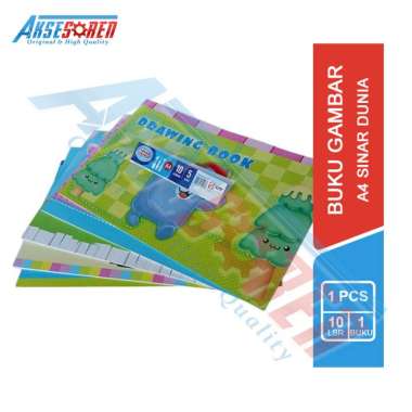 Buku Gambar A4 Sinar Dunia [1 Buku/10 Lembar] / Drawing Book Sidu Putih