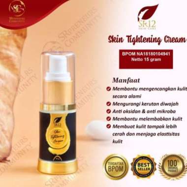 WHITENING TERBAIK!! PENCERAH WAJAH / PENGENCANG ANTI KERUT WAJAH / HERBAL TIGHTENING CREAM SR12