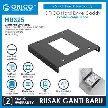 ORICO HB325 Hard Drive Caddy - Hitam [2.5 Inch] Hitam