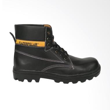 Caterpillar Bromo Safety Shoes Sepatu Boots Pria - Black