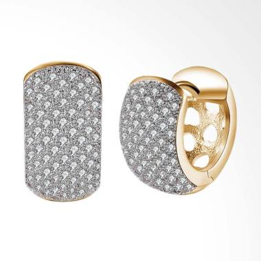 SOXY KZCE134-E K Zircon Single Row ... Earrings Ear Clip - Gold