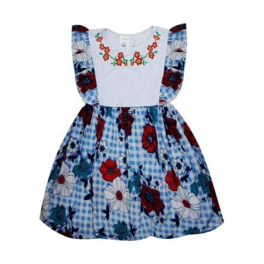 MacBee Beauty Camelia Baju Dress Anak - Blue
