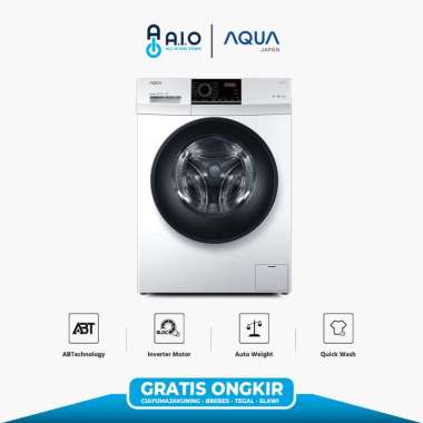 Aqua FQW- 700829QD Front Load Mesin Cuci (GRATIS ONGKIR UNTUK WILAYAH KOTA CIREBON) Unit Only Putih