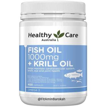 Healthy Care Fish Oil [1000 mg + Krill Oil]