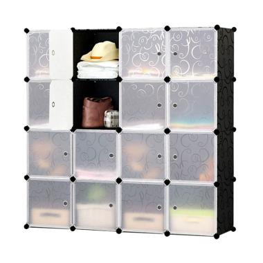 Tupper Cabinet DIY Korean Desain Ra ... lack [Original/ 16 Pintu]