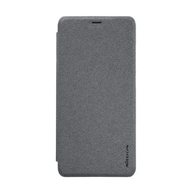 Nillkin Sparkle Leather Flip Cover Casing for Xiaomi Redmi 5 Plus - Black Black